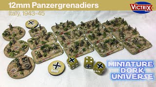 Painting Italian Theatre Panzergrenadiers Victrix 12mm for quotOquot Group [upl. by Naelopan242]