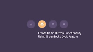 Create An Animated Radio Button Using GreenSock’s Cycle Feature [upl. by Supat]