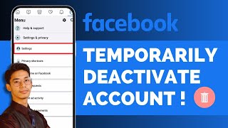 How To Temporarily Deactivate Facebook Account Take a Break From Facebook [upl. by Annibo]