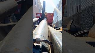 How To Pickup Hooklift Dumpster dumpster hooklift wastemanagement [upl. by Merritt]