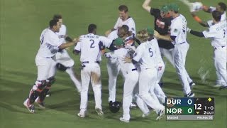 Tides walk off again top Durham Bulls 10 in 12 [upl. by Aneerak634]