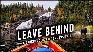 A Powerful 200km Solo Wilderness Trip  Wildlife Fishing Fall Colours and the Chill of Autumn [upl. by Elockcin]