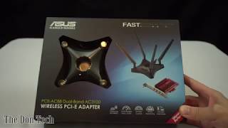 ASUS PCEAC88 AC3100 Wireless Adapter Unboxing  Review  The Don Tech [upl. by Loyce]