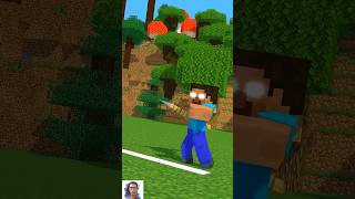 Herobrine  Javelin Throw Game In Minecraft shorts [upl. by Leoj]