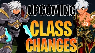 AQW Upcoming Class Changes  Buffs  Blaze Binder  Arch Paladin  Evolved Leprechaun And Loads More [upl. by Tnilf]