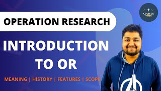 Introduction to Operation Research  Importance  History  Scope of Operation Research [upl. by Oaoj]