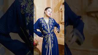 Moroccan Caftan Dress in Blue caftan modestfashion fyp [upl. by Sailesh]