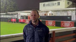 Hanwell Town vs Beaconsfield Town  Sam Togwell interview  1st January 2024 [upl. by Yrallam]