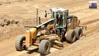 Project A355 COS CATERPILLAR 14M Grader in Action Pfettisheim France 2019 [upl. by Whitcomb]