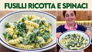 FUSILLI RICOTTA E SPINACI Ricetta Facile  Fatto in Casa da Benedetta [upl. by Schriever378]