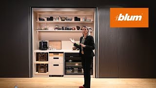 Pocketsystems Hide large living areas  Blum  interzum 2019 [upl. by Cthrine]