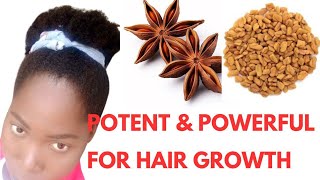 Hair growth secretsHow I grow my hair with fenugreek and star anise Very effective for hair growth [upl. by Silverts]