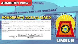 PROMEDIO PONDERADO ACTUALIZADO 2024 I [upl. by Eerb]