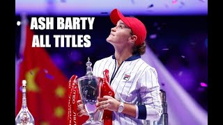 Ash Barty  All Championship Points amp Trophy Lifts [upl. by Chere920]