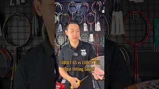 Tes Hitting Sound Yonex Exbolt 65 vs Exbolt 63  Mana Paling Nyaring [upl. by Modla]