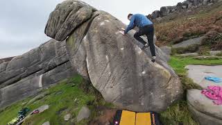 UK Grit Bouldering  Burbage Valley Incredible to share the love of this special day [upl. by Barnabe]