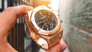 My Watch Collection  This Ones My Favorite  41mm AP Royal Oak Chrono in Rose Gold [upl. by Palumbo21]