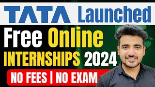 TATA Offering Online Internships For College Students  Management amp Engineering Internships 2024 [upl. by Anairam379]