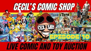 Cecils Comic Shop Live Auction Detective Comics Stormwatch Marvel Premier Namor and more [upl. by Akenor]