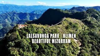 Lalsavunga Park  HLIMEM Drone view mizoram beautifulnature beautifulmountain [upl. by Grosberg]