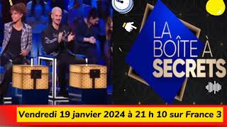 La boîte à secret sur France 3  Vendredi 19 janvier 2024 à 21 h 10 [upl. by Eynobe]