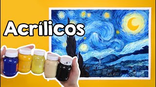 ¿Cómo pintar con ACRÍLICOS Tips y recomendaciones ✄ Quédate en casa y crea arte Conmigo [upl. by Dj184]