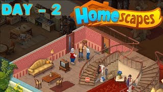 HOMESCAPES GAMEPLAY  DAY 2  Android  iOS  Walkthrough  2 [upl. by Allie]