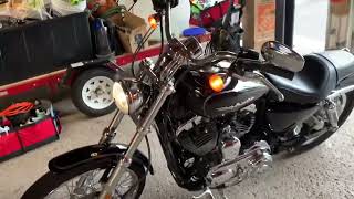 Harley Sportster 1200 Vance and Hines Short shots best exhaust sound [upl. by Eelatsyrc]