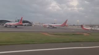 Taag B7377ME takeoff  domestic flight from Luanda [upl. by Haididej]