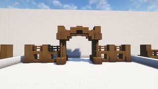 Minecraft building ideas 4 Spruce wood gate designs [upl. by Keven]