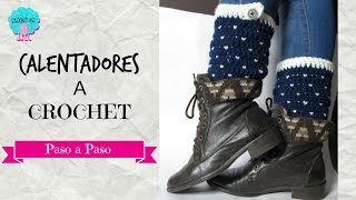 Tutorial calentadores a crochet [upl. by Aiyt]