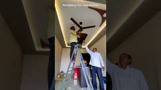 atomberg fan installation  remote control fan video is already out must watch 🔥 [upl. by Grider]