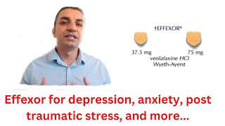 Effexor Venlafaxine Works on Serotonin and Norepinephrine for Depression Anxiety PTSD amp More [upl. by Yrreg]