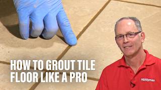 How to Grout Tile Floor Like a Pro [upl. by Ayrb]