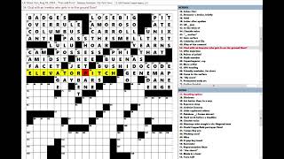 Los Angeles Times LAT Crossword Puzzle 08182024 [upl. by Georgie]