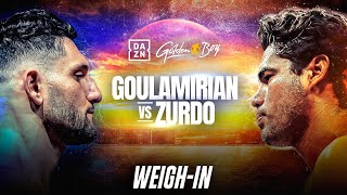 ARSEN GOULAMIRIAN VS GILBERTO quotZURDOquot RAMIREZ WEIGH IN LIVESTREAM [upl. by Zoldi183]