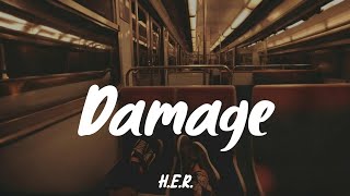 Damage  HER Lyrics Yung Bleu [upl. by Nomelc]