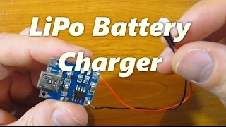 How to make LiPo battery charger using TP4056 board [upl. by Leunamme387]