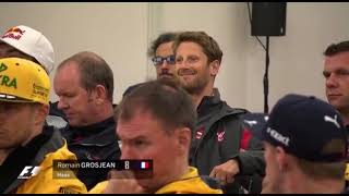 Romain Grosjean defends Sebastian Vettel in Drivers Briefing [upl. by Devinne]