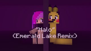 quotHaloquot Song By Rynx Emerald Lake Remix Minecraft Lyric Video [upl. by Lucian97]