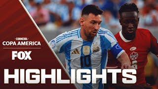 Argentina vs Canada Highlights  2024 Copa América  Semifinals [upl. by Farhsa903]