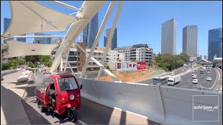 360º look around at Yehudit Bridge Tel Aviv [upl. by Frodeen]