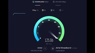 Airtel broadband Vs Act Fiber speedtest Jun 5 2023 [upl. by Rape]