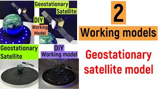 Geostationary satellite working models  science project  satellite model  diyas funplay [upl. by Rosa]