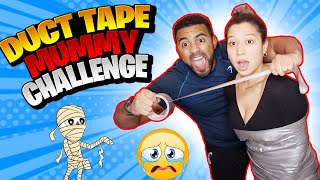 EXTREME DUCT TAPE MUMMY CHALLENGE SHE PASSED OUT [upl. by Ulphi]