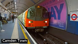 Camden Town  Northern line  London Underground  1995 Tube Stock [upl. by Ahsinik780]