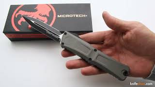 Microtech 1142 1NC Combat Troodon Gen III AUTO OTF Knife 4 125 M390MK Black Double Edge Dagger Blade [upl. by Cousin]