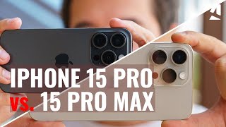 Apple iPhone 15 Pro vs iPhone 15 Pro Max Which one to get [upl. by Assirrec181]