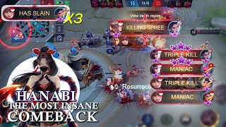 THE MOST INSANE COMEBACK TOP GLOBAL HANABI WATCH THIS YOU WILL NOT REGRET ENEMY x2 MANIAC [upl. by Beatrice]