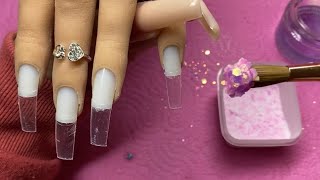 How To Make Glitter Acrylic Powder  Watch Me Work [upl. by Deeas607]